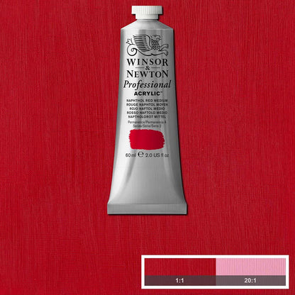 Winsor & Newton Professional Acrylic 60ml Naphthol Red Medium 423 S.2
