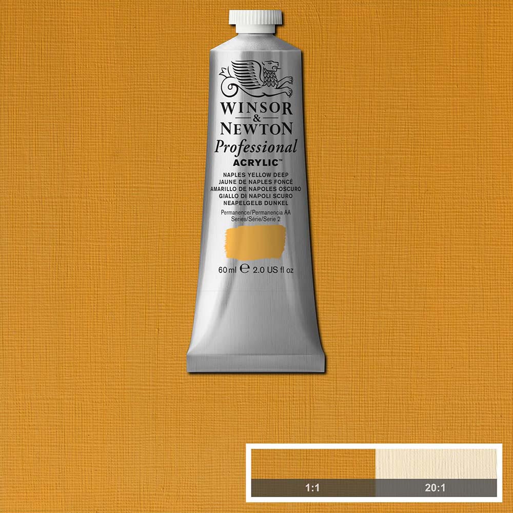 Winsor & Newton Professional Acrylic 60ml Naples Yellow Deep 425 S.2