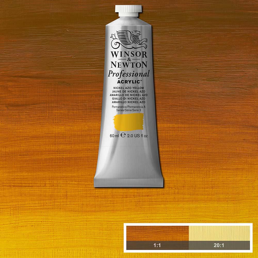 Winsor & Newton Professional Acrylic 60ml Nickel Azo Yellow 439 S.3