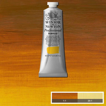 Winsor & Newton Professional Acrylic 60ml Nickel Azo Yellow 439 S.3
