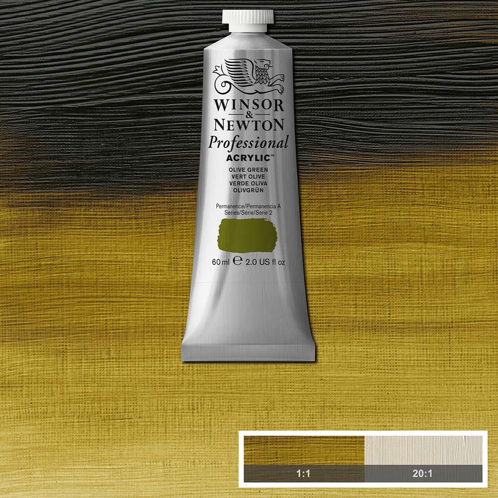 Winsor & Newton Professional Acrylic 60ml Olive Green 447 S.2