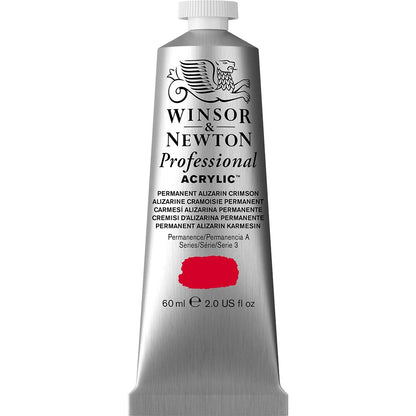 Winsor & Newton Professional Acrylic 60ml Permanent Alizarin Crimson 466 S.3