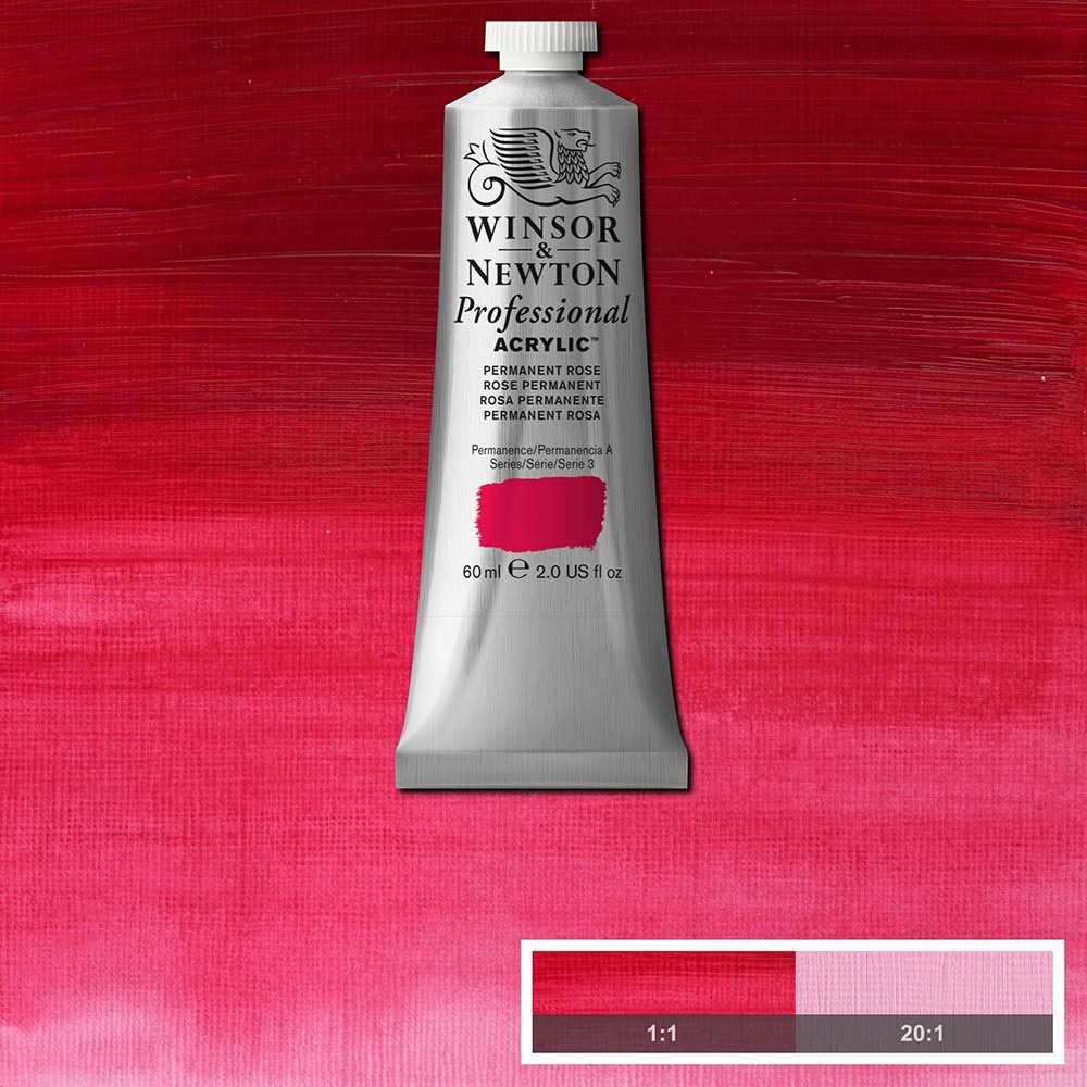 Winsor & Newton Professional Acrylic 60ml Permanent Rose 502 S.3