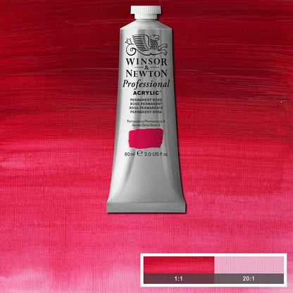 Winsor & Newton Professional Acrylic 60ml Permanent Rose 502 S.3