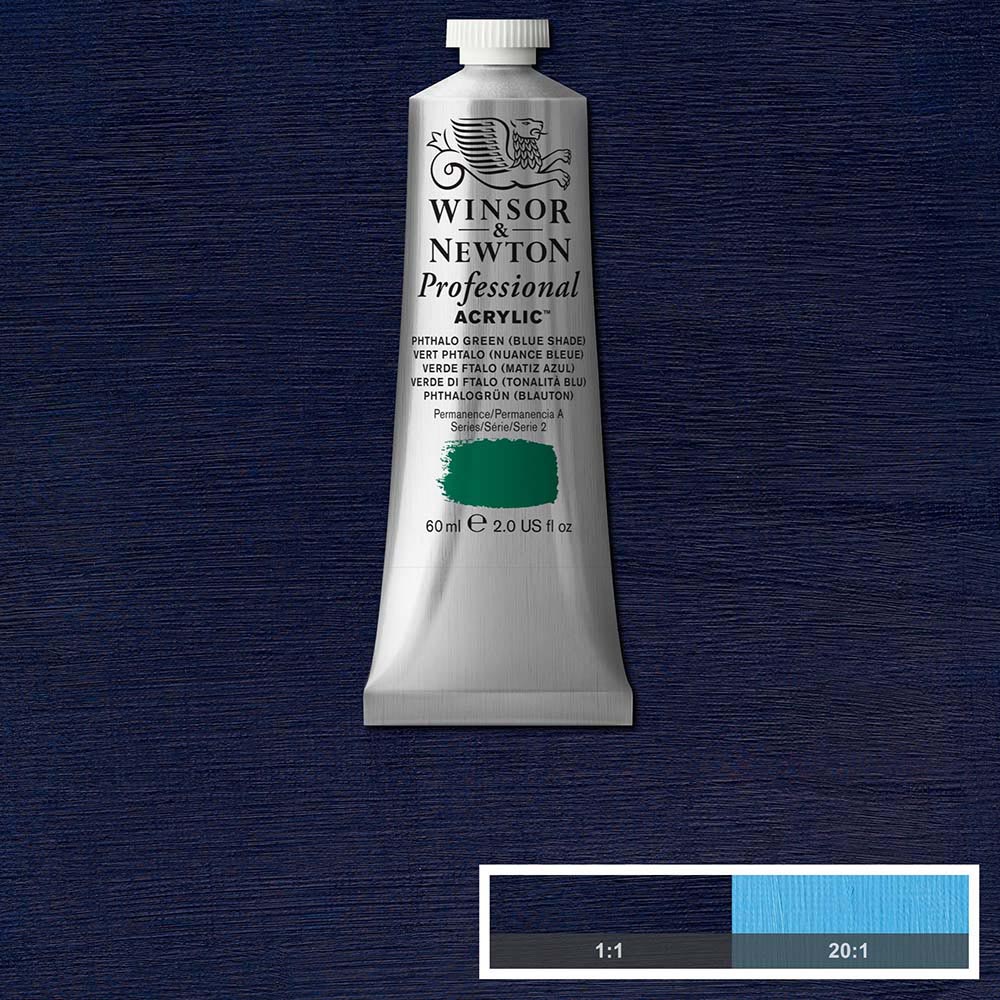 Winsor & Newton Professional Acrylic 60ml Phthalo Blue (Green Shade) 515 S.2