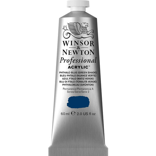 Winsor & Newton Professional Acrylic 60ml Phthalo Blue (Green Shade) 515 S.2