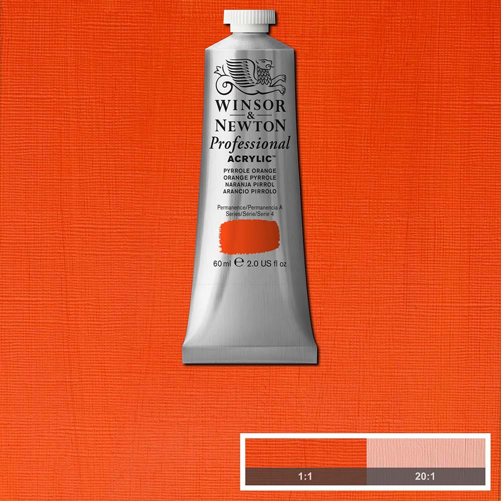 Winsor & Newton Professional Acrylic 60ml Pyrrole Orange 519 S.4