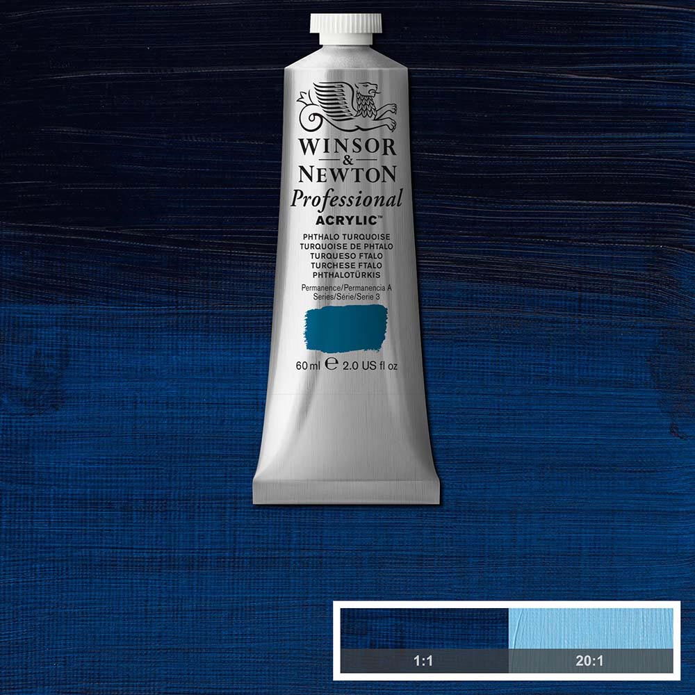 Winsor & Newton Professional Acrylic 60ml Phthalo Turquoise 526 S.3