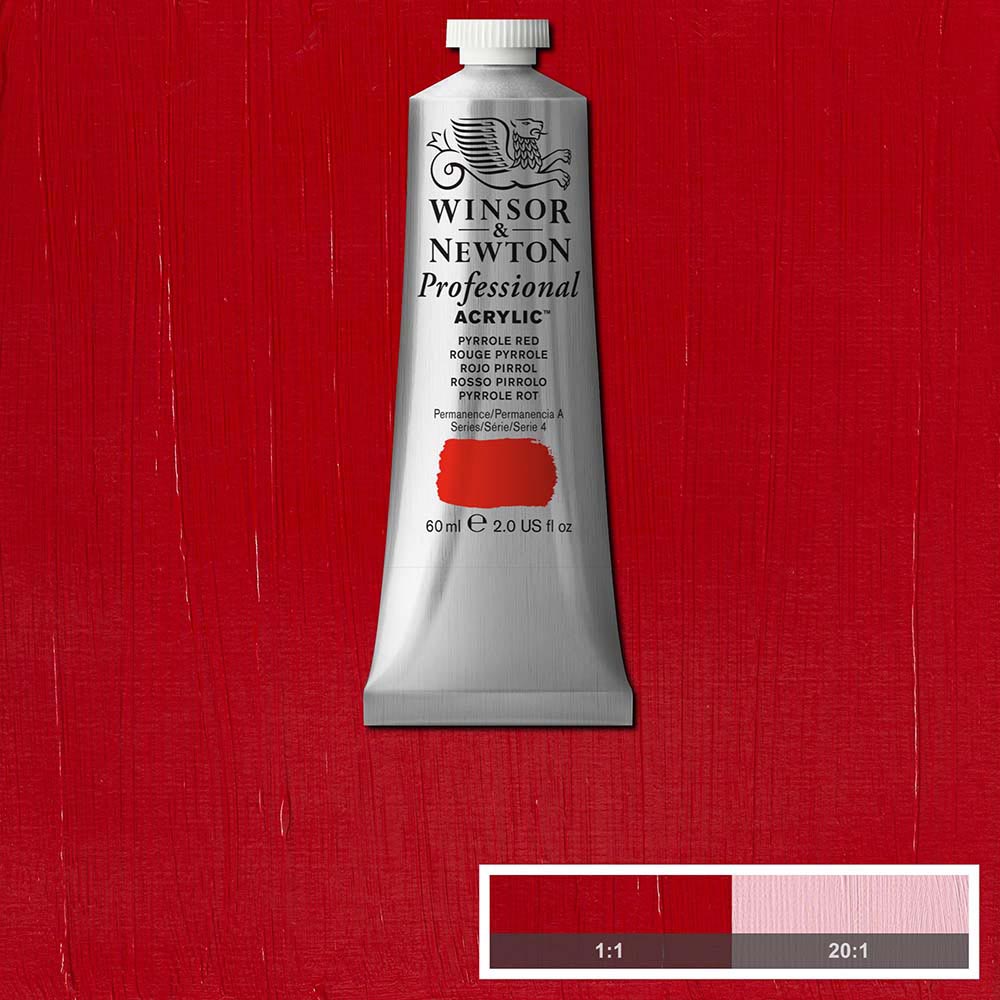 Winsor & Newton Professional Acrylic 60ml Pyrrole Red 534 S.4