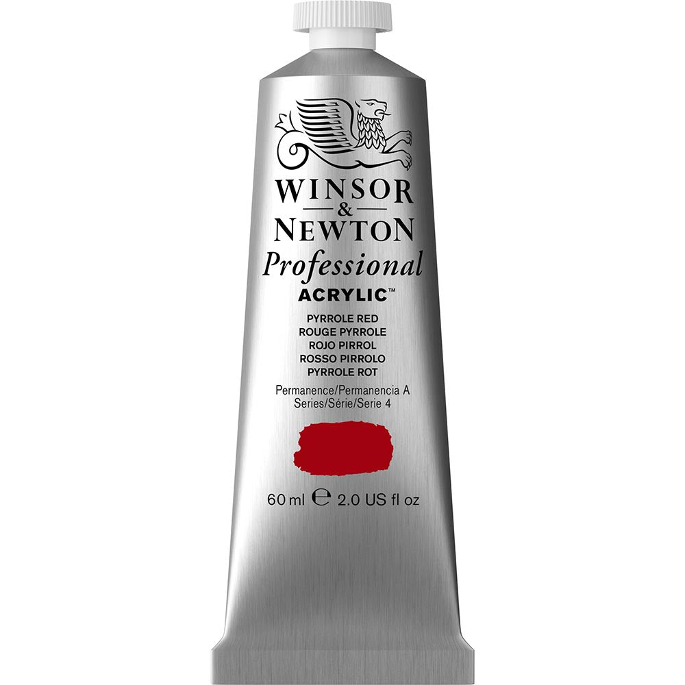 Winsor & Newton Professional Acrylic 60ml Pyrrole Red 534 S.4
