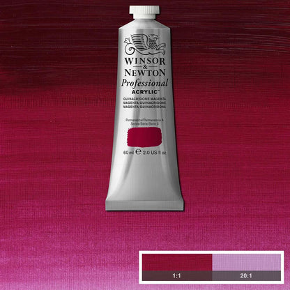 Winsor & Newton Professional Acrylic 60ml Quinacridone Magenta 545 S.3