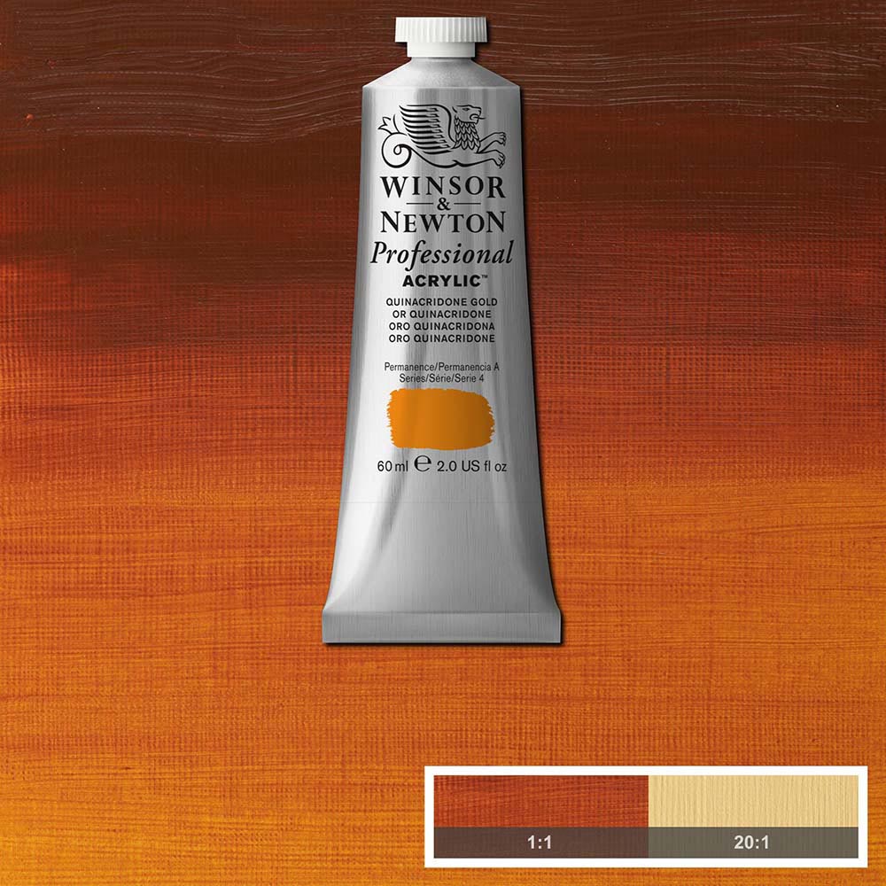 Winsor & Newton Professional Acrylic 60ml Quinacridone Gold 547 S.4
