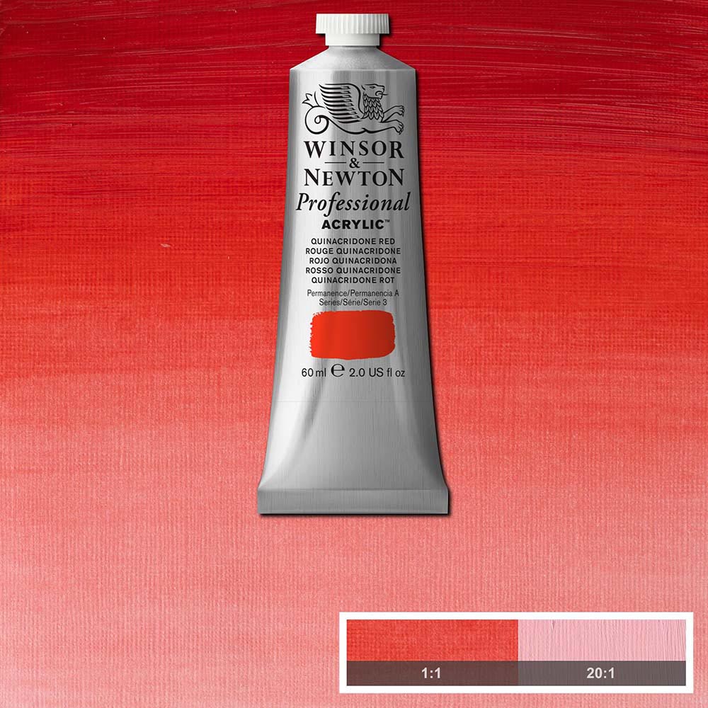 Winsor & Newton Professional Acrylic 60ml Quinacridone Red 548 S.3