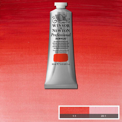 Winsor & Newton Professional Acrylic 60ml Quinacridone Red 548 S.3
