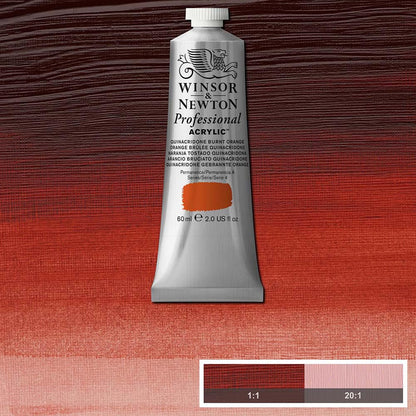 Winsor & Newton Professional Acrylic 60ml Quinacridone Burnt Orange 549 S.4