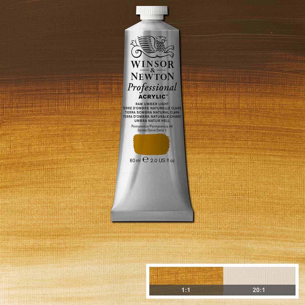 Winsor & Newton Professional Acrylic 60ml Raw Umber Light 557 S.1