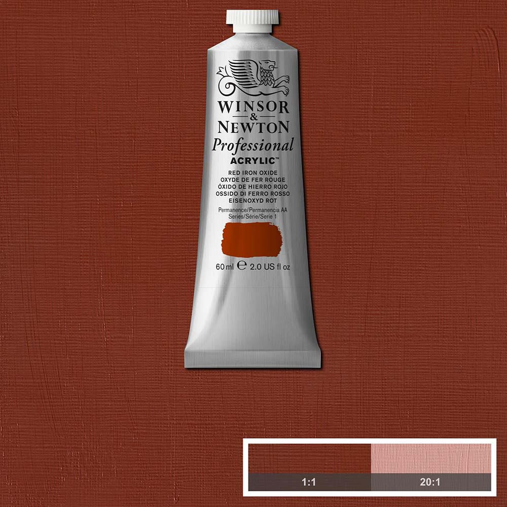 Winsor & Newton Professional Acrylic 60ml Red Iron Oxide 560 S.1