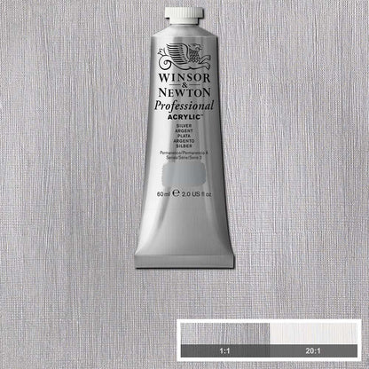 Winsor & Newton Professional Acrylic 60ml Silver No.1 617 S.3