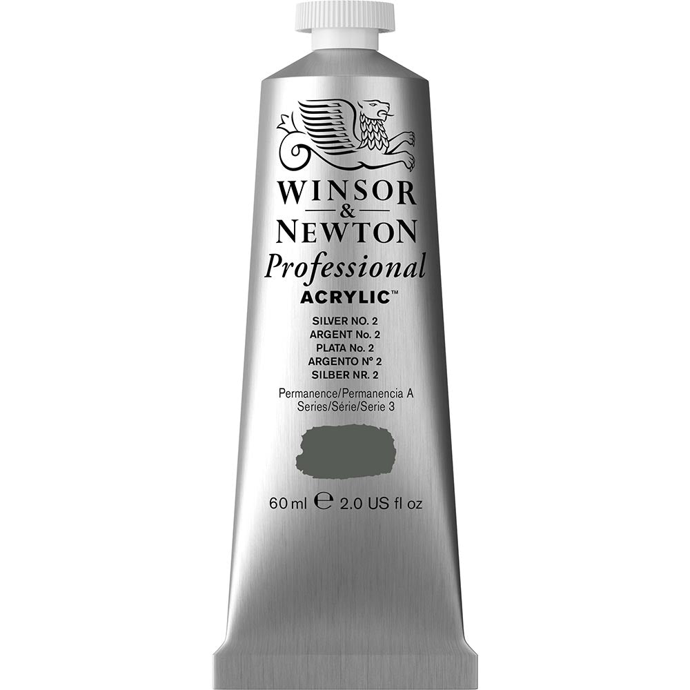 Winsor & Newton Professional Acrylic 60ml Silver No.2 624 S.3