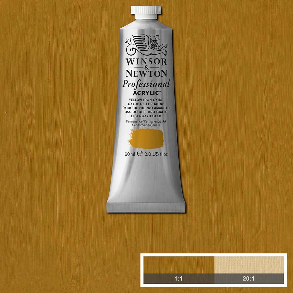 Winsor & Newton Professional Acrylic 60ml Yellow Iron Oxide 737 S.1