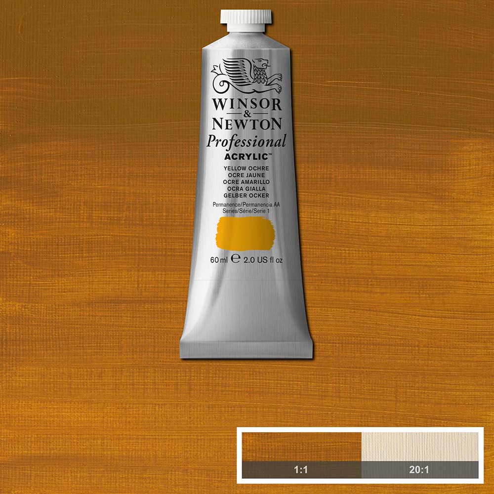 Winsor & Newton Professional Acrylic 60ml Yellow Ochre 744 S.1