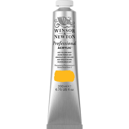 Winsor & Newton Professional Acrylic 200ml Azo Yellow Deep 039 S.2