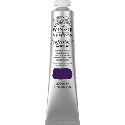 Winsor & Newton Professional Acrylic 200ml Dioxazine Purple 229 S.3
