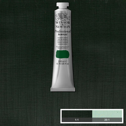 Winsor & Newton Professional Acrylic 200ml Hooker’s Green 311 S.3