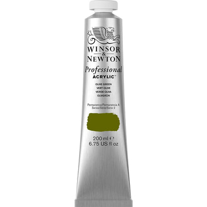 Winsor & Newton Professional Acrylic 200ml Olive Green 447 S.2