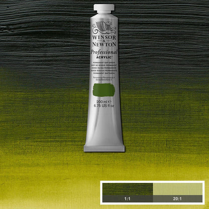 Winsor & Newton Professional Acrylic 200ml Permanent Sap Green 503 S.3