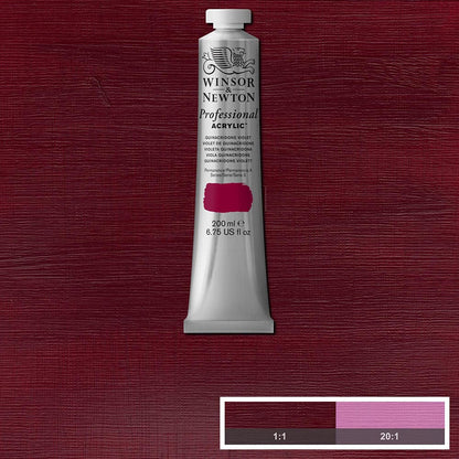 Winsor & Newton Professional Acrylic 200ml Quinacridone Violet 550 S.3
