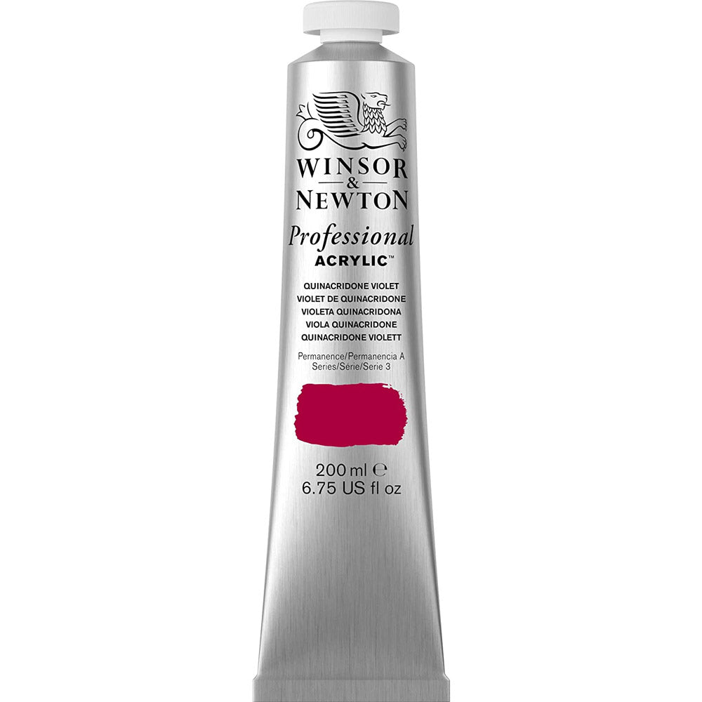 Winsor & Newton Professional Acrylic 200ml Quinacridone Violet 550 S.3