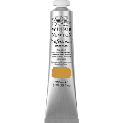 Winsor & Newton Professional Acrylic 200ml Raw Sienna 552 S.1