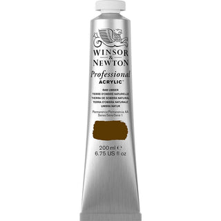 Winsor & Newton Professional Acrylic 200ml Raw Umber 554 S.1