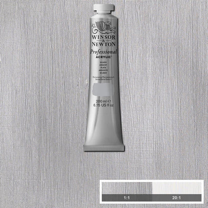 Winsor & Newton Professional Acrylic 200ml Silver No.1 617 S.3