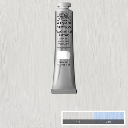 Winsor & Newton Professional Acrylic 200ml Titanium White 644 S.1