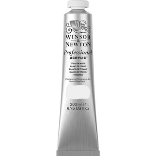 Winsor & Newton Professional Acrylic 200ml Titanium White 644 S.1