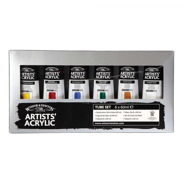 Winsor & Newton Professional Acrylic 6x60ml Set