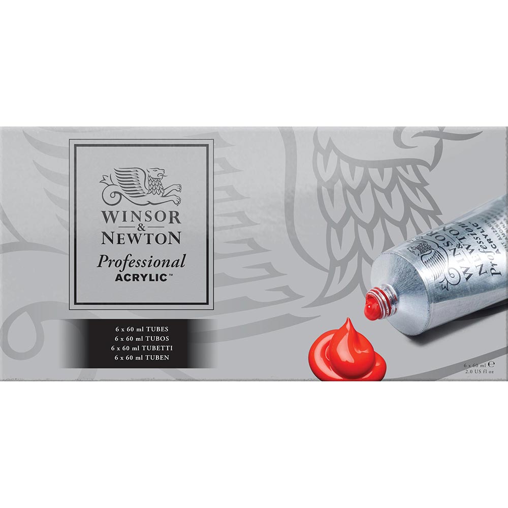 Winsor & Newton Professional Acrylic 6x60ml Set