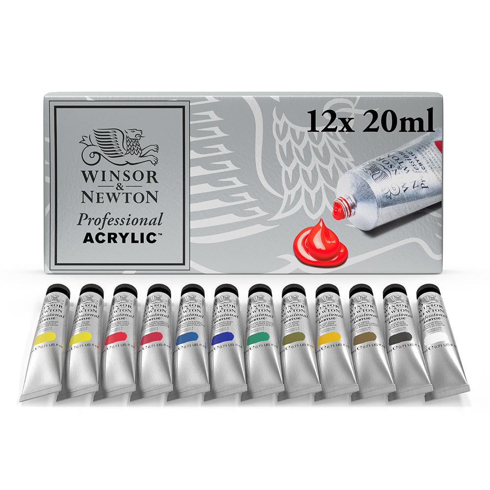 Winsor & Newton Professional Acrylic 12x20ml Set