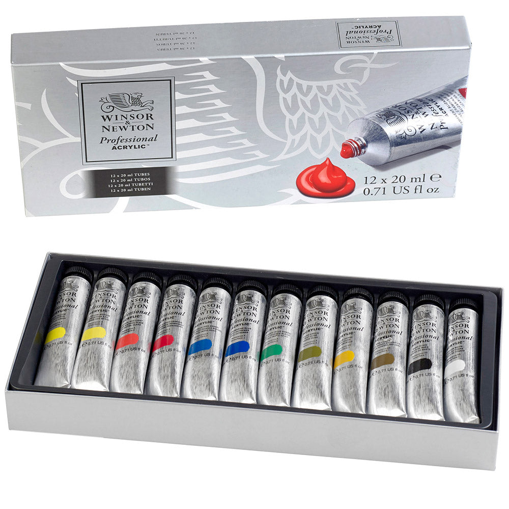 Winsor & Newton Professional Acrylic 12x20ml Set