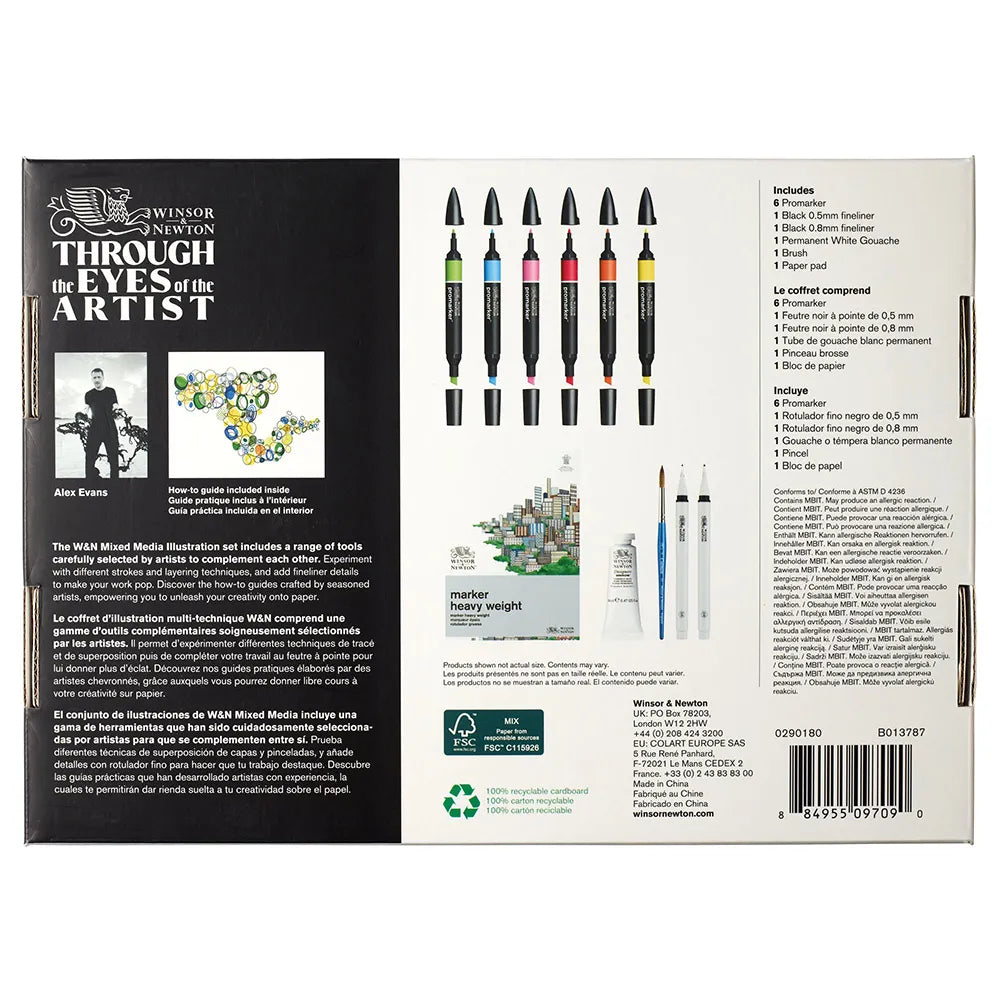 Winsor & Newton Mixed Media (Karışık Teknik) İllüstrasyon Seti