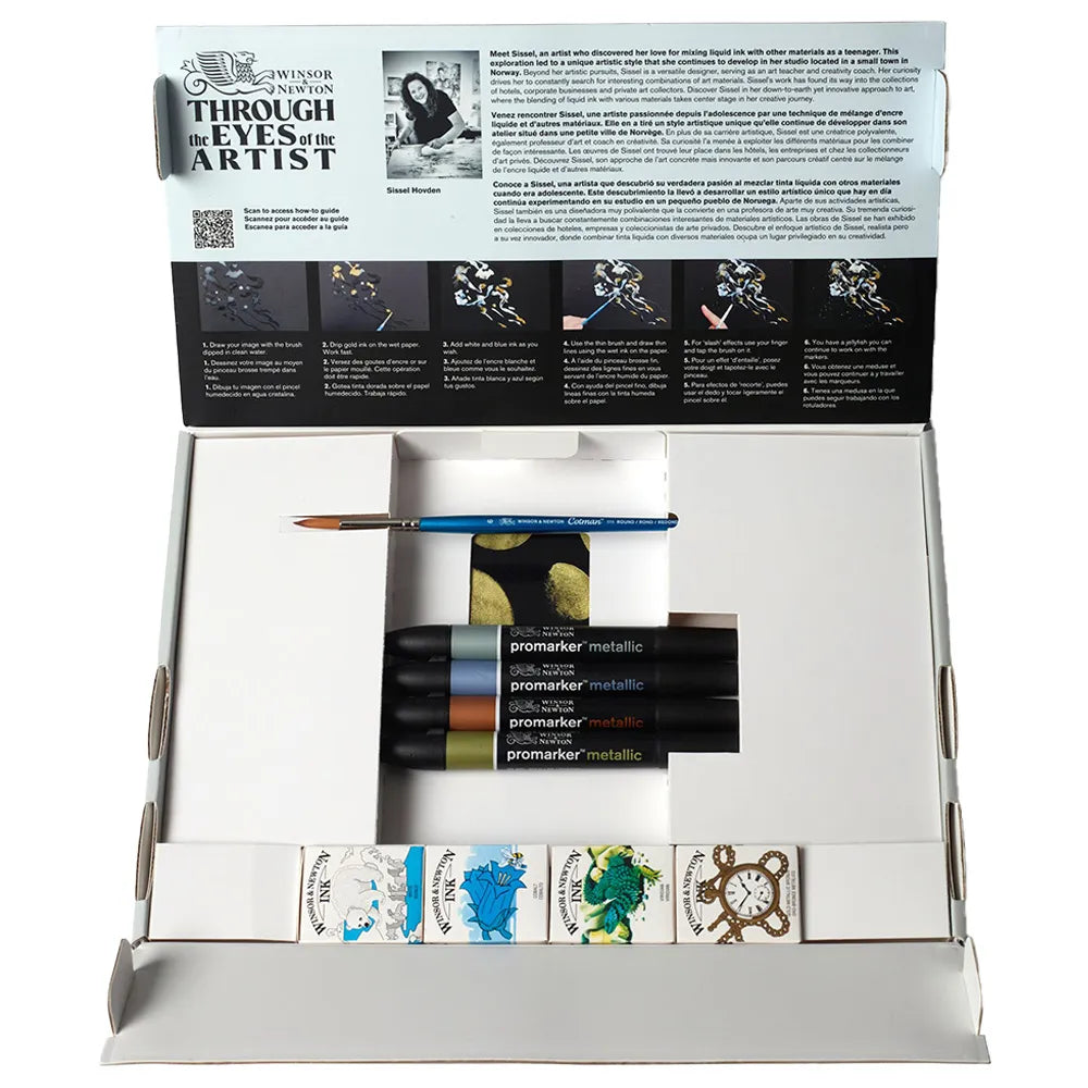 Winsor & Newton Mixed Media (Karışık Teknik) Metalik Set