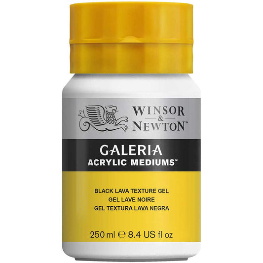 Winsor & Newton Galeria Black Lava Gel 250ml (Siyah Lav Doku Jeli)