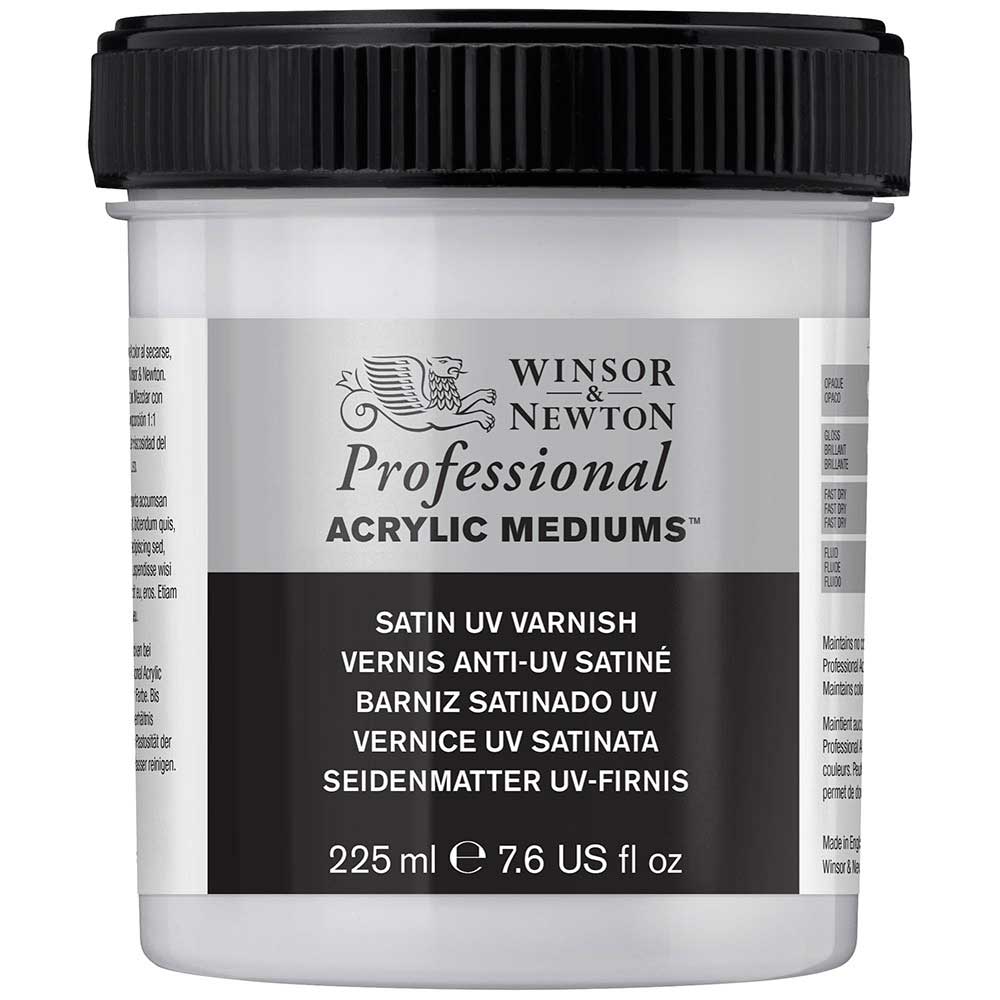 Winsor & Newton Professional Acrylic Satin UV Varnish 225ml (Saten UV Vernik)