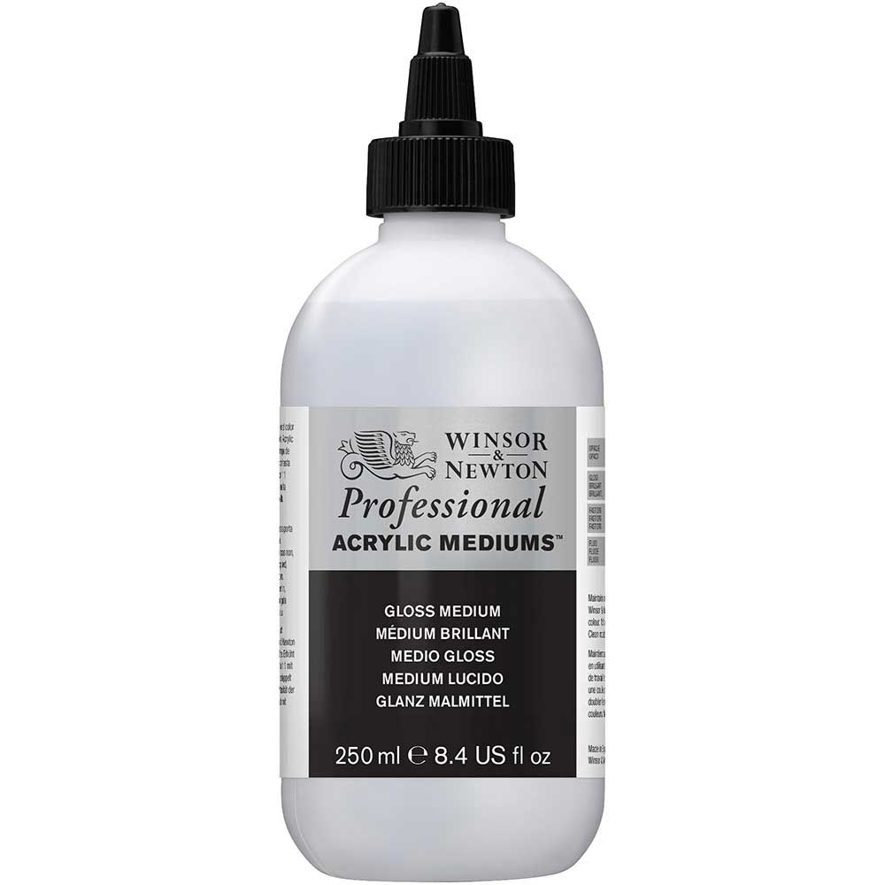 Winsor & Newton Professional Acrylic Gloss Medium 250ml (Parlak Medyum)