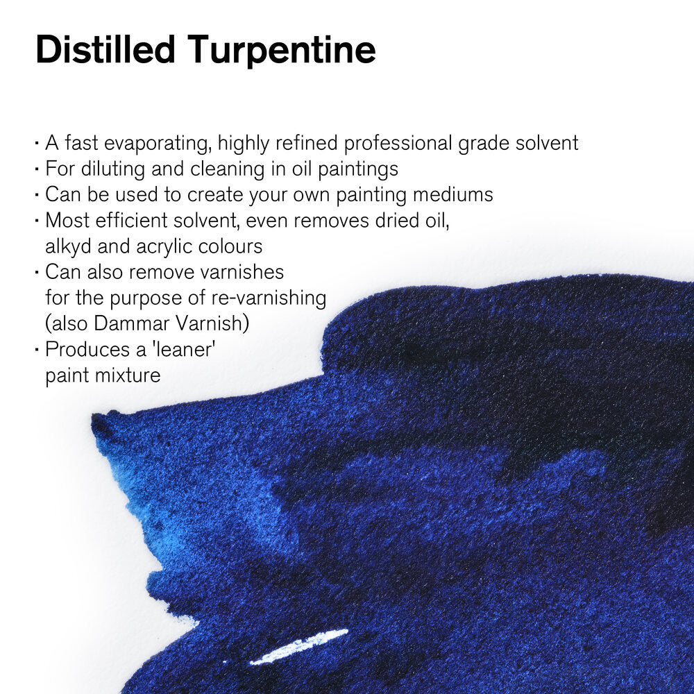 Winsor & Newton Distilled Turpentine (Damıtılmış Terebentin) 500ml