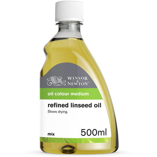 Winsor & Newton Refined Linseed Oil 500ml (Arıtılmış Keten Yağı)