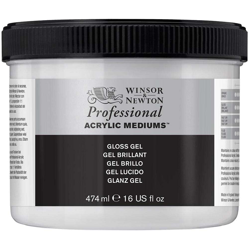 Winsor & Newton Professional Acrylic Gloss Gel 474ml (Parlak Jel)