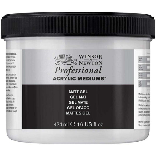 Winsor & Newton Professional Acrylic Matt Gel 474ml (Mat Jel)
